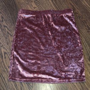 Velvet skirt